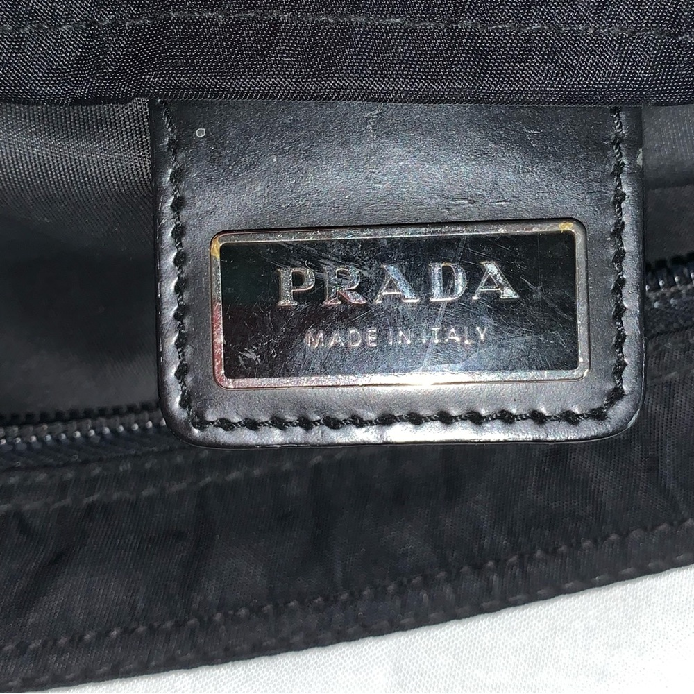PRADA nero black TESSUTO nylon zip top CROSSBODY messenger BAG - Picture 5 of 14